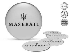 Maserati Radplaketten Ausgabe Harzgewölbte Labels